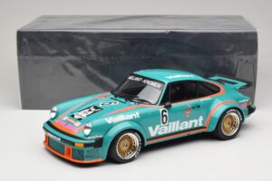 Porsche 911 934 Vaillant #6 T. Hezemans Winner DRM Norisring 1976 Minichamps 1:12 125766406 Metal - imagen 6 de 6