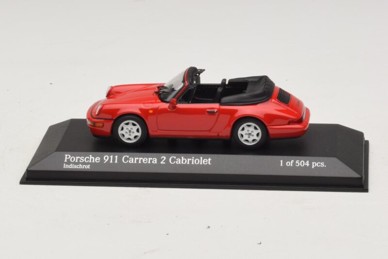 Porsche 911 964 Carrera 2 Cabriolet Rojo Minichamps 1:43 Porsche 911 964 Carrera 2 Cabriolet Rojo Minichamps 1:43 430067330 Metal