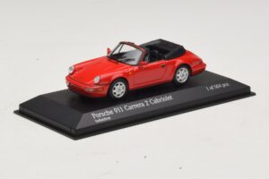 Porsche 911 964 Carrera 2 Cabriolet Rojo Minichamps 1:43 430067330 Metal - imagen 2 de 4