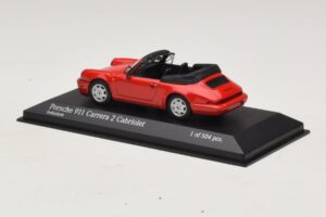 Porsche 911 964 Carrera 2 Cabriolet Rojo Minichamps 1:43 430067330 Metal - imagen 3 de 4