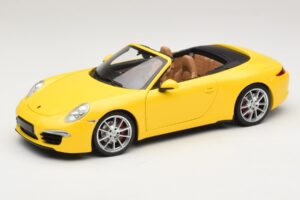 Porsche 911 991 Carrera S Descapotable Amarillo Minichamps 1:18 100061031 Metal