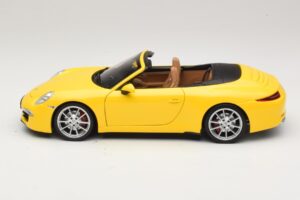 Porsche 911 991 Carrera S Descapotable Amarillo Minichamps 1:18 100061031 Metal - imagen 4 de 8