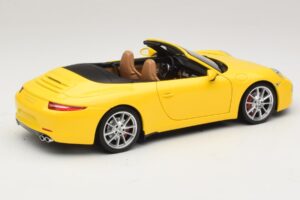 Porsche 911 991 Carrera S Descapotable Amarillo Minichamps 1:18 100061031 Metal - imagen 3 de 8