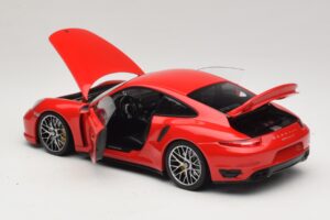 Porsche 911 991 Turbo S Rojo Minichamps 1:18 110062320 Metal - imagen 5 de 8