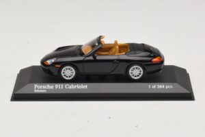 Porsche 911 996 Descapotable Negro Metalizado Minichamps 1:43 400061090 Metal