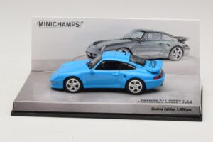 Porsche 911 996 Turbo S 3.6 Edición Aniversario Azul Minichamps 1:43 436069270 Metal
