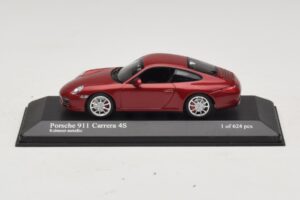 Porsche 911 997 Carrera 4S Red Metallic Minichamps 1:43 400066422 Metal