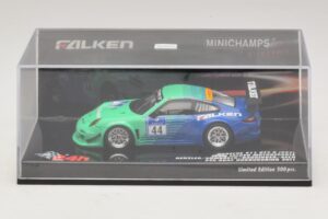 Porsche 911 997 GT3 R Falken #44 Nurburgring 2011 Minichamps 1:43 447116144 Metal - imagen 4 de 5