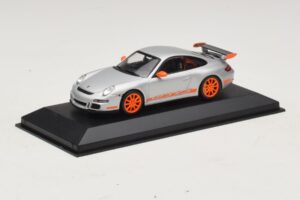 Porsche 911 997 GT3 RS Plata Naranja Minichamps 1:43 403066013 Metal - imagen 2 de 4