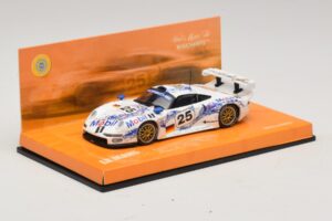 Porsche 911 GT1 #25 B. Wollek / T. Boutsen / H-J. Stuck 24 Hours of Le Mans 1996 Minichamps 1:43 403966625 Metal - imagen 2 de 5
