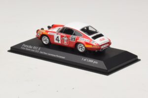 Porsche 911 S #4 G. Larrousse / J-C. Perramond 2nd Place Rally Monte Carlo 1972 Minichamps 1:43 400726804 Metal - imagen 3 de 4