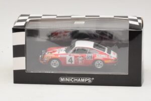 Porsche 911 S #4 G. Larrousse / J-C. Perramond 2nd Place Rally Monte Carlo 1972 Minichamps 1:43 400726804 Metal - imagen 4 de 4