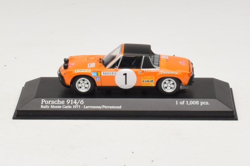 Porsche 914/6 #1 G. Larrousse / J-C. Perramond Rally Monte Carlo 1971 Minichamps 1:43 Porsche 914/6 #1 G. Larrousse / J-C. Perramond Rally Monte Carlo 1971 Minichamps 1:43 400716501 Metal
