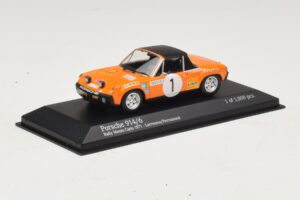 Porsche 914/6 #1 G. Larrousse / J-C. Perramond Rally Monte Carlo 1971 Minichamps 1:43 400716501 Metal - imagen 2 de 4