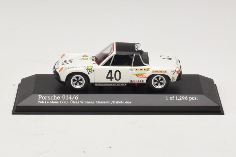 Porsche 914/6 #40 G. Chasseuil / C. Ballot-Lena Class Winners 24 Hours of Le Mans 1970 Minichamps 1:43 400706540 Metal