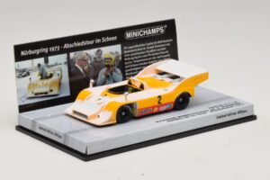 Porsche 917/10 #2 W. Kauhsen Farewell In The Snow Nurburgring 1973 Minichamps 1:43 437736592 Metal - imagen 2 de 5