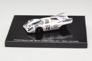 Porsche 917K #22 H. Marko / G. van Lennep Martini Racing 24 Hours of Le Mans Ganador 1971 Edición Cassette Minichamps 1:43 WA