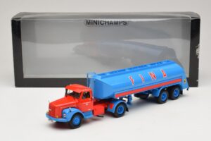 Scania L110S Tanksattelzug FINA Minichamps 1:43 499126970 Metal - imagen 6 de 6