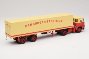 Scania LB111S Koffersattelzug Hamburger Spedition Minichamps 1:43 499123880 Metal - imagen 2 de 6