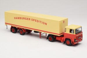 Scania LB111S Koffersattelzug Hamburger Spedition Minichamps 1:43 499123880 Metal - imagen 4 de 6