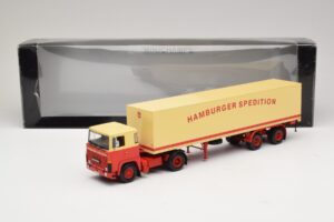 Scania LB111S Koffersattelzug Hamburger Spedition Minichamps 1:43 499123880 Metal - imagen 6 de 6