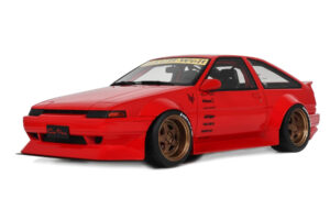 Toyota Sprinter Trueno AE86 Widebody Rosso Corsa Otto 1:18 OT1278 Resina