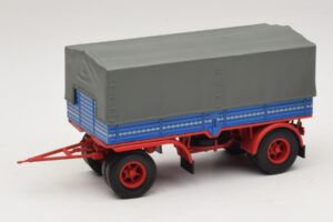 Remolque de Camión Azul Rojo Minichamps 1:43 439159092 Metal