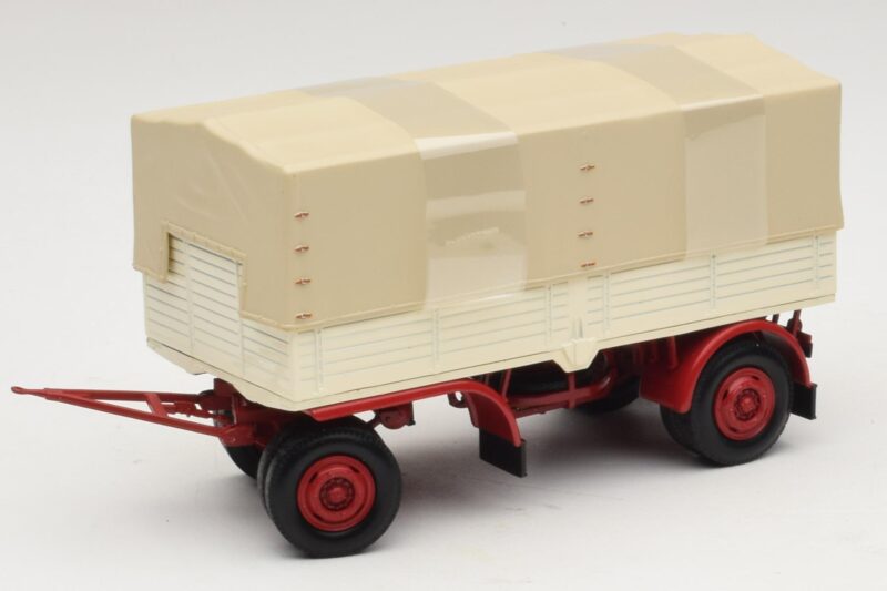 Remolque de Camión Lona Blanco Rojo Minichamps 1:43 439159096 Metal