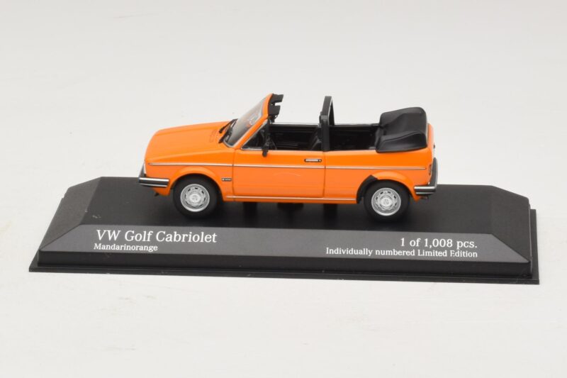 Volkswagen Golf Mk1 Descapotable Naranja Minichamps 1:43 400055131 Metal