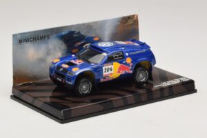 Volkswagen Race Touareg Red Bull #204 J. Kleinschmidt / F. Pons Dakar Rally 2005 Minichamps 1:43 436045304 Metal - imagen 2 de 5