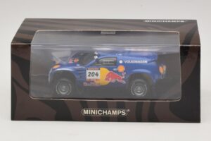 Volkswagen Race Touareg Red Bull #204 J. Kleinschmidt / F. Pons Dakar Rally 2005 Minichamps 1:43 436045304 Metal - imagen 5 de 5