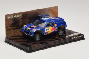 Volkswagen Race Touareg Red Bull #224 B. Saby / Stevenson Dakar Rally 2005 Minichamps 1:43 436045324 Metal - imagen 2 de 5