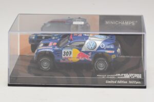 Volkswagen Race Touareg Red Bull #307 B. Saby / M. Perin Dakar Rally 2005 Minichamps 1:43 436055307 Metal - imagen 4 de 5