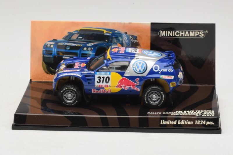 Volkswagen Race Touareg Red Bull #310 J. Kleinschmidt / F. Pons Dakar Rally 2005 Minichamps 1:43 436055310 Metal