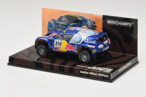 Volkswagen Race Touareg Red Bull #310 J. Kleinschmidt / F. Pons Dakar Rally 2005 Minichamps 1:43 436055310 Metal - imagen 3 de 5
