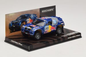 Volkswagen Race Touareg Red Bull #313 J. Kankkunen / J. Repo Dakar Rally 2005 Minichamps 1:43 436055313 Metal - imagen 2 de 5