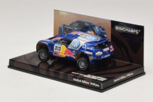 Volkswagen Race Touareg Red Bull #313 J. Kankkunen / J. Repo Dakar Rally 2005 Minichamps 1:43 436055313 Metal - imagen 3 de 5