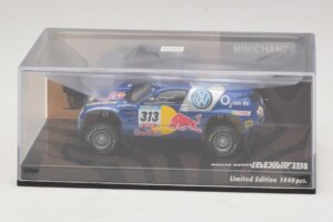 Volkswagen Race Touareg Red Bull #313 J. Kankkunen / J. Repo Dakar Rally 2005 Minichamps 1:43 436055313 Metal - imagen 4 de 5