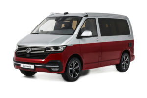 Volkswagen T6.1 California Ocean Tornado Red / Reflex Silver Otto 1:18 OT1342 Resina