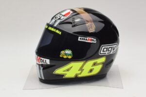 Casco AGV V. Rossi MotoGP Jerez Test 2007 Minichamps 1:2 327070046 Metal