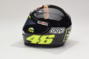 Casco AGV V. Rossi MotoGP Jerez Test 2007 Minichamps 1:2 327070046 Metal - imagen 2 de 7