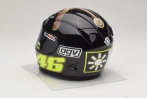 Casco AGV V. Rossi MotoGP Jerez Test 2007 Minichamps 1:2 327070046 Metal - imagen 3 de 7