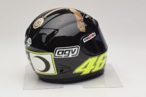 Casco AGV V. Rossi MotoGP Jerez Test 2007 Minichamps 1:2 327070046 Metal - imagen 4 de 7