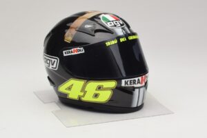Casco AGV V. Rossi MotoGP Jerez Test 2007 Minichamps 1:2 327070046 Metal - imagen 5 de 7
