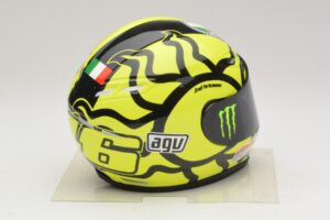 Casco AGV V. Rossi MotoGP Valencia Test 2009 Minichamps 1:2 327100066 Metal - imagen 4 de 7