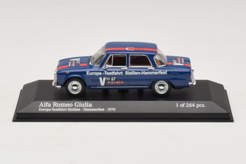 Alfa Romeo Giulia Europa-Testfahrt Sizilien-Hammerfest Minichamps 1:43 400120905 Metal