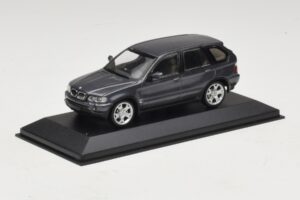 BMW X5 E53 4.4i Gris Metalizado Caja De Reemplazo Minichamps 1:43 80420393166-R1 Metal - imagen 2 de 5