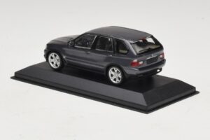 BMW X5 E53 4.4i Gris Metalizado Caja De Reemplazo Minichamps 1:43 80420393166-R1 Metal - imagen 3 de 5