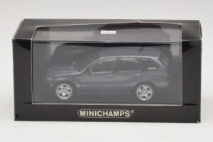 BMW X5 E53 4.4i Gris Metalizado Caja De Reemplazo Minichamps 1:43 80420393166-R1 Metal - imagen 5 de 5