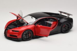 Bugatti Chiron Sport Italian Red & Carbon AUTOart 1:18 70996 Compuesto - imagen 2 de 8